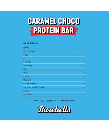 Barebells Protein Bars 12 x 55g | 16g Protein Low Carb Chocolate Bars | After Workout Low Calorie Snacks | Soft Bars Caramel Choco - Buy Online on GoSupps.com