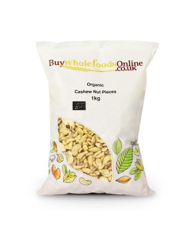 Organic Cashew Nut Pieces 1kg (BWFO) - Buy Online on GoSupps.com