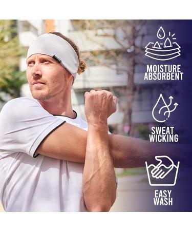 CHARM Casualbox Sport Headband - Moisture Absorbent Yoga Hairband | Sweatband in Blue for Active Lifestyle - Buy Online on GoSupps.com