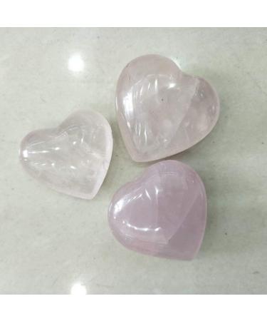 Rose Quartz Heart Crystals Natural Stones and Minerals Quartz Rose - (Color: 160-200Gram)
