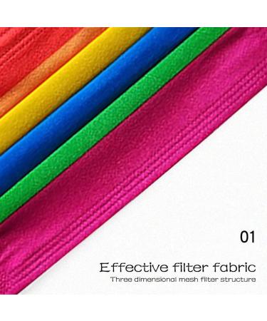 Rainbow Printed Disposable Face Masks for Kids/Adults - 50 PCS - High Breathability & Ventilation - Buy Online on GoSupps.com