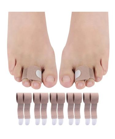COOVS 10 Pcs/Pack Bunion Corrector - Toe Corrector for Help Broken Toes Straightening Hammertoes Overlapping Toes Claw Toes and Broken Toes