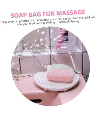 MAGICLULU 8pcs Soap Net Face Cleaning Net Soap Soap Saver Pouches Facial Exfoliating Meshes Soap Holder Soap Net Pouch Facial Cleaning Soap Net 14x10cm Dark Grey - Buy Online on GoSupps.com