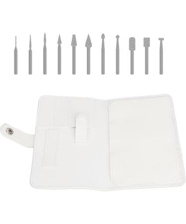 Nail Drill Bits Organizer Bag Portable Secure and Protective Storage for Manicure Bits Easy Access (White) - Buy Online on GoSupps.com