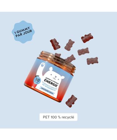 Forme Olympique nergie nergie Naturelle avec Guarana 30mg Vitamines B6 B12 & Biotine 30 Gummies (1 Mois) Sans Sucres V gan Bears with Benefits 30 unit s (1 mois) - Buy Online on GoSupps.com