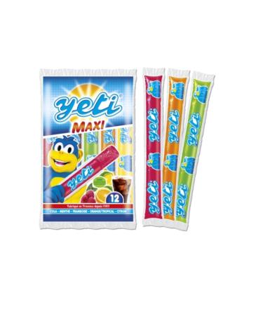 YETI Maxi Fruit & Water Lollipop - 12 x 55 g - 16 sachets
