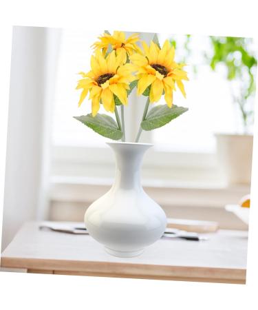 HOMSFOU 5pcs Sunflower Artificial Flower Decoraciones Para Salas De Casa Faux Artificial Sunflowers Bouquet Artificial Sunflower Bouquets Silk Sunflower Bride Green Plants Wedding Plastic - Buy Online on GoSupps.com