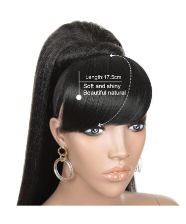 Clke 24-Inch Yaki Ponytail Extension - Long Synthetic Clip-In Ponytail for Afro Kinky Straight Hair - Buy Online on GoSupps.com
