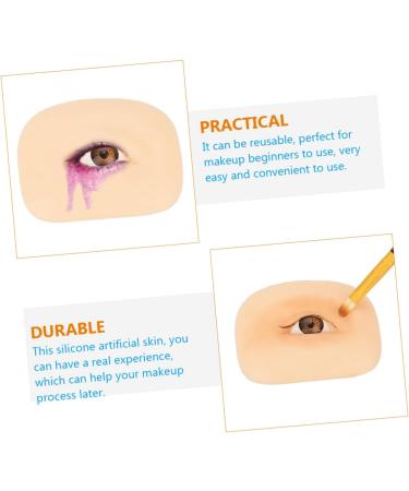 Housoutil 2pcs Make Makeup Washable Simulated Eye Skin Tool Mold Flexible Reusable Fake Blank Left Silicone - Buy Online on GoSupps.com