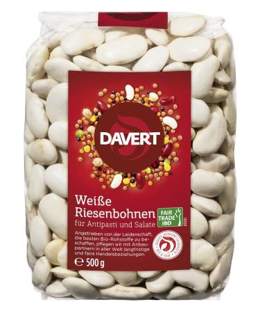 Davert Organic White Giant Beans (2 x 500 gr) 500 g (pack of 2) - Buy Online on GoSupps.com
