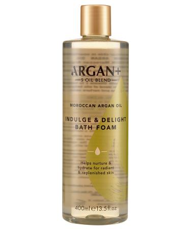 Argan+ Indulge & Delight Bath Foam Moroccan Argan Oil Vegan Bubble Bath 400ml