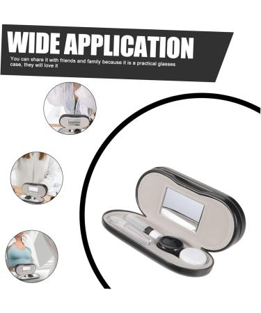 Shop Healvian 3-Set Glasses Case & Contact Kit - Travel Sunglasses Organizer | Multifunctional PU Holder - Buy Online on GoSupps.com