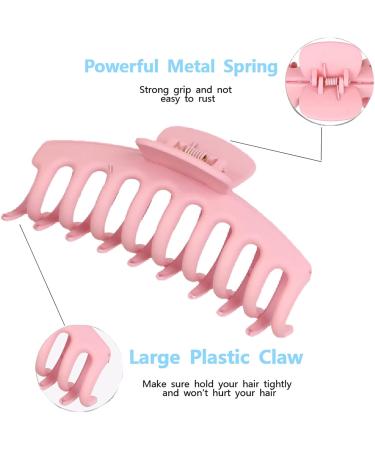 6pcs Large Hair Claw Clips Claw Clips for Thick Hair Non-Slip Matte Hair Clips Colorful Claw Clips for Woman and Girls Hair Styling Accessories - Buy Online on GoSupps.com