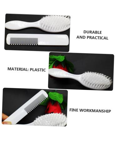 Hohopeti 3-Piece Baby Hairbrush & Comb Set - Gentle Baby Grooming Kit for Infant and Toddler - Scalp Massage Combs - Perfect Baby Shower Gift - Buy Online on GoSupps.com
