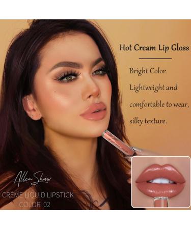 2PCS Waterproof Cream Lip Gloss - Non-Fading Moisturizing Liquid Lipstick for Women | Vivid Colorful Makeup 2024 - Buy Online on GoSupps.com