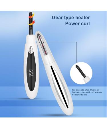 Fast Heating Lash Curlers Electric Heated Lash Curler Long-Lasting - Fastheating Eyelash Curlers with 3 Heating Modes for Girlfriend Wife Lovers Friend Upgraded Eyelashes-white - Buy Online on GoSupps.com