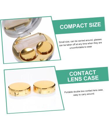 Goohochy Travel Container for Contact Lenses | Marble Sailor Design | 7.2x7.2cm | International Shipping Available - Buy Online on GoSupps.com