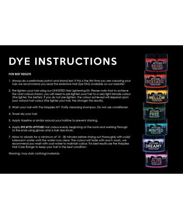 Attitude Hair Dye | Vegan & Cruelty-Free Semi-Permanent Hair Dye With Conditioner | Vibrant Hair Color For All Hair Types | Cute Pastel Pink | 135ml - Buy Online on GoSupps.com