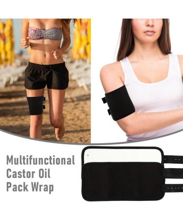 Qtynudy 2pcs Castor Oil Joint Pack | Essential Oil Leg Care | Reusable & Black | International Shipping Available - Buy Online on GoSupps.com