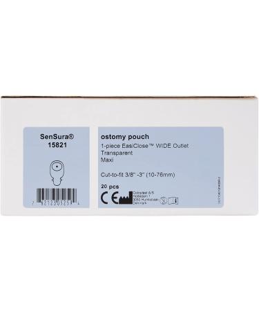 Buy SenSura Colostomy Pouch Drainable 0.375 - 3 Stoma 11.5 L | Opaque 15821 | 20 Ct - Fast International Shipping - Buy Online on GoSupps.com