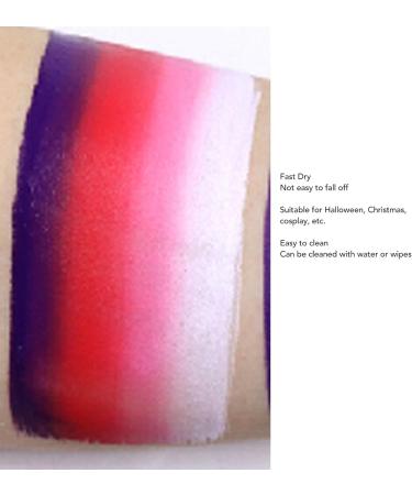  Gonetre Gonetre 4 Colors Divided Cake Palette Body Activated Vibrant Body Paint Safely Washable for Halloween Cosplay 30g (18) - Buy Online on GoSupps.com