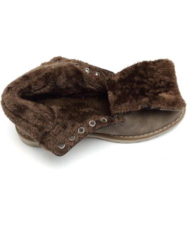 EYUSHIJIA Men's Waterproof Snow Boots - Light Gray Fur Lining Size 9 - Buy Online on GoSupps.com