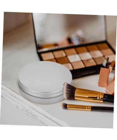 SOESFOUFU Box Silver Tins with Lids Cosmetic Cans Screw Lid Clear Lip Balm Candle Tin Jar Salve Jar Refillable Cosmetic Container Aluminium Sample Jar Clear Purses With Cover Cream Travel - Buy Online on GoSupps.com