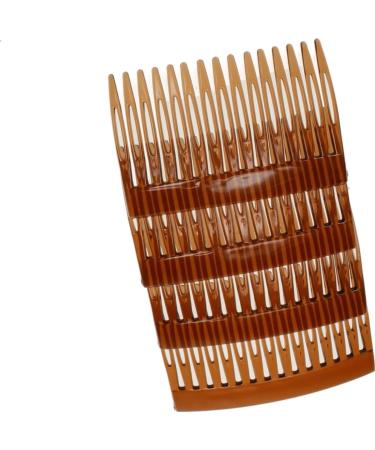 4 Pack of 7cm Plain French Side Hair Combs Slides Grips Clips Hair Accessories for Women Girls by Glitz4Girlz (Tort Brown) - Buy Online on GoSupps.com