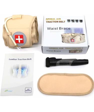 MOUSKE Lumbar Support Belt - Inflatable Stretch & Go for Back Pain Relief | Lumbar Traction for Muscle Recovery - International Shipping Available - Buy Online on GoSupps.com