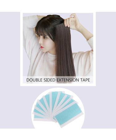 Minkissy 10 Sheets Seamless Hair Extension Film Wig Replacement Double Sided Sticky Tape Hair Chopsticks for Women Hair Scrunchie Chiffon Extension Tape Glue No Trace Extend - Buy Online on GoSupps.com