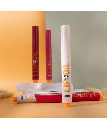  Teksome Click Lip Gloss Click Lipstick Pen Moisturizing Solid Lip Gloss Lipstick Set of 6 | Waterproof Lip Gloss Moisturizing Lip Oil for - Buy Online on GoSupps.com