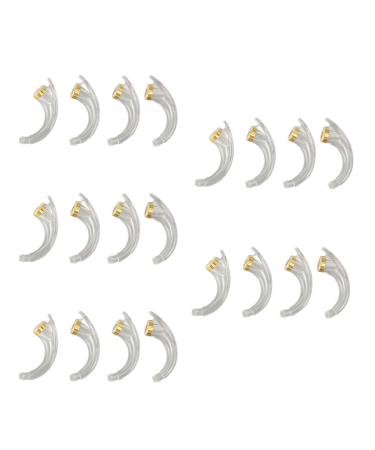 Ear hooks 20 pieces replacement ear hooks howl prevents accessories for hearing aid parts portable and easy to use trailer accessories hearing aid device set for resound