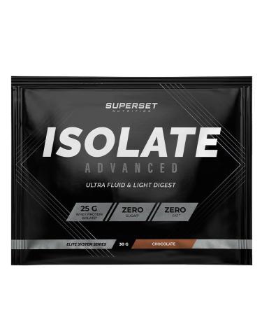 SUPERSET NUTRITION Superset Nutrition | Zero Isolate Advanced Sample (30g) | Whey Isolate | Optimal Assimilation Whey Isolate - Chocolate