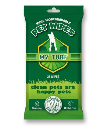 My Turf Cleaning towels for cats and dogs |Dog and cat towels |Purchase towels for dogs |Biologically degradable towels |Ear and eye towels for dogs |25 pieces 15.2 x 20.3 cm