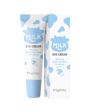 Jugaoge 1Pc 15g Gentle Eye Cream for Women Girls Hydrating Moisturizing Non Greasy Delicate Skin Care Reduces Puffiness Fine Lines Blue One Size One Size Blue