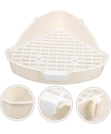 BESPORTBLE 2pcs Rabbit Triangle Toilet Guinea Pig Potty Pet Potty Pet Litter Basin Abs White 25.00X19.00X10.00CMx2pcs Whitex2pcs - Buy Online on GoSupps.com