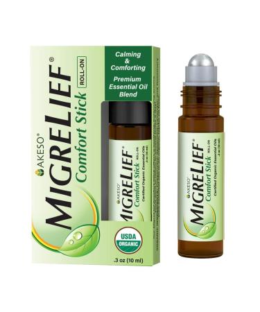 MigreLief Headache Essential Oil Roll On - 10ml, Helps Ease Tension While Supporting Neurological Comfort - Natural Headache Option - Roller with Peppermint, Lavender Essential Oil and More