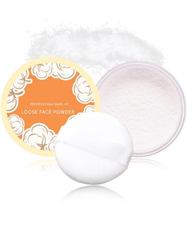 Loose Face Powder Oil Control Loose Face Setting Powder Matte Flawless Finish Make Up Setting Powder Lightweight Long Lasting Finishing Powder Soft Natural Focus Effect Makeup(1)