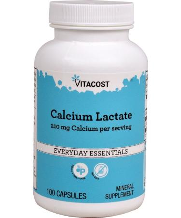 Vitacost Calcium Lactate - 100 Capsules
