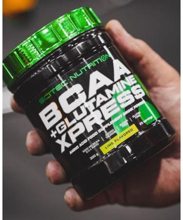 Scitec Nutrition BCAA + Glutamine XPress - Essential Amino Acid Blend with 5g BCAAs & 5g Glutamine - Taurine Enriched - 600g - Long Island Iced Tea Flavor - Buy Online on GoSupps.com