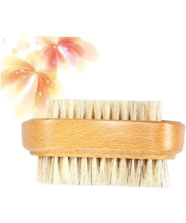 FRCOLOR Bristle Nail Nail scrubber stiff bristles Bristle Brush double sided for cleaning toe cleaning brush cleaner brush Manicure Brush Cleaning Tool Wooden foot wash Brush - Buy Online on GoSupps.com