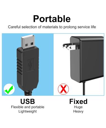 IIYL Charger Cord Replacement for Waterpik Water Flosser - Black USB Charging Cable - Buy Online on GoSupps.com