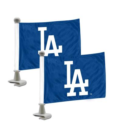 FANMATS 61846 Los Angeles Dodgers Ambassador Car Flags - 2 Pack Mini Auto Flags, 4in X 6in, Perfect for Hood or Trunk
