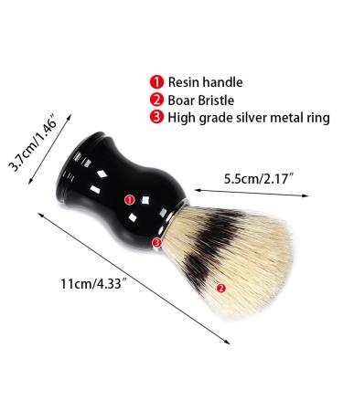 Men's Boar Bristle Shaving Brush Set - Premium Barber Face Brush for Women - International Shipping Available - Buy Online on GoSupps.com