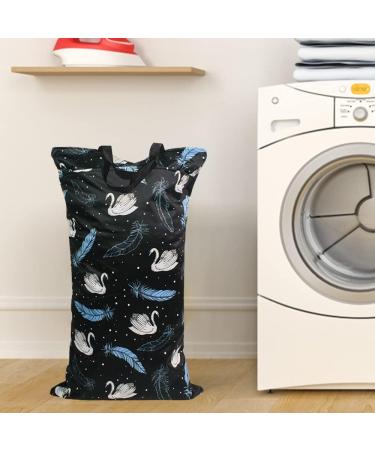 Buy Mhwan Wetbags for Kindergarten - Waterproof Washable & Reusable Double-Zone Lock Pocket (Black) | Ideal for Baby Diapers Fitness Beach & Pool - 40x70cm - Buy Online on GoSupps.com