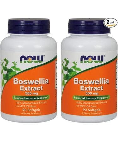 Now Foods Boswellia Extract 500 mg Softgels 90 Count x 2 - Buy Online on GoSupps.com