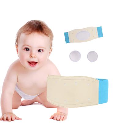 Umbilical Hernia Belt for Babies Medical Child Belly Band Infant Abdominal Binder Newborn Baby Hernia Support Truss Kids Navel Belly Button Band - Supplies Adjustable Wrap Blue