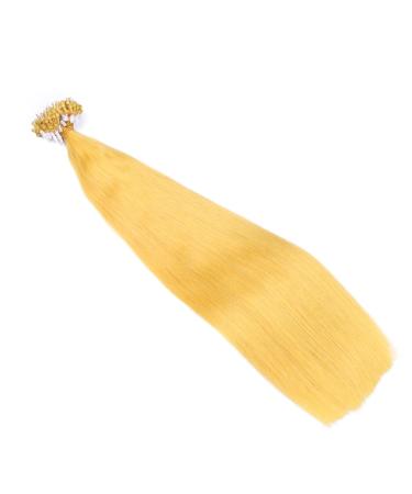 Micro Ring/Loop Hair Extensions - Yellow - 60 cm - 150 Strands - 0.5g 100% Remy Real Hair - Easy to Use Professional Quality Extensions - Buy Online on GoSupps.com