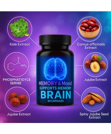 Nootropic Brain Supplements for Memory and Focus Cognitive Support Formula with B Vitamins Folate & Dihydromyricetin Mental Clarity & Daily Performance 60 Capsules (1) - Buy Online on GoSupps.com