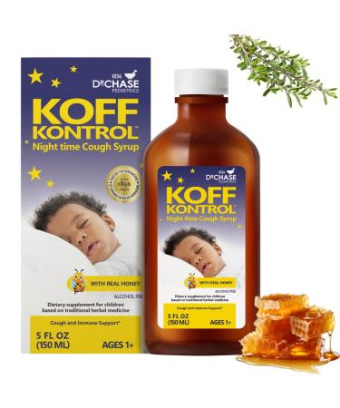 Dr. Chase Gentle Relief Night Time Cough Syrup for Toddlers 1-3 Years Old - Natural Kids' Cough Medicine - Safe & Effective Formula for 1-4 Year Olds - Pediatrician Recommended Toddler Cough Relief Night Time 1 Pack